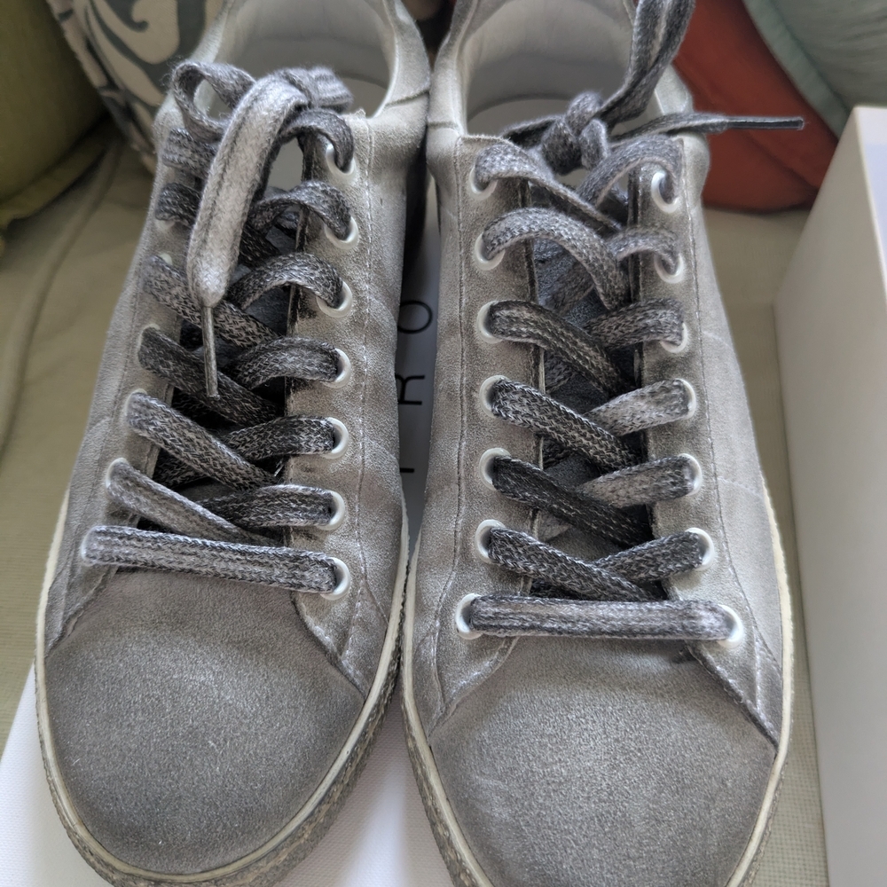 IRO White/Cloudy Leather Sneaker Size 36